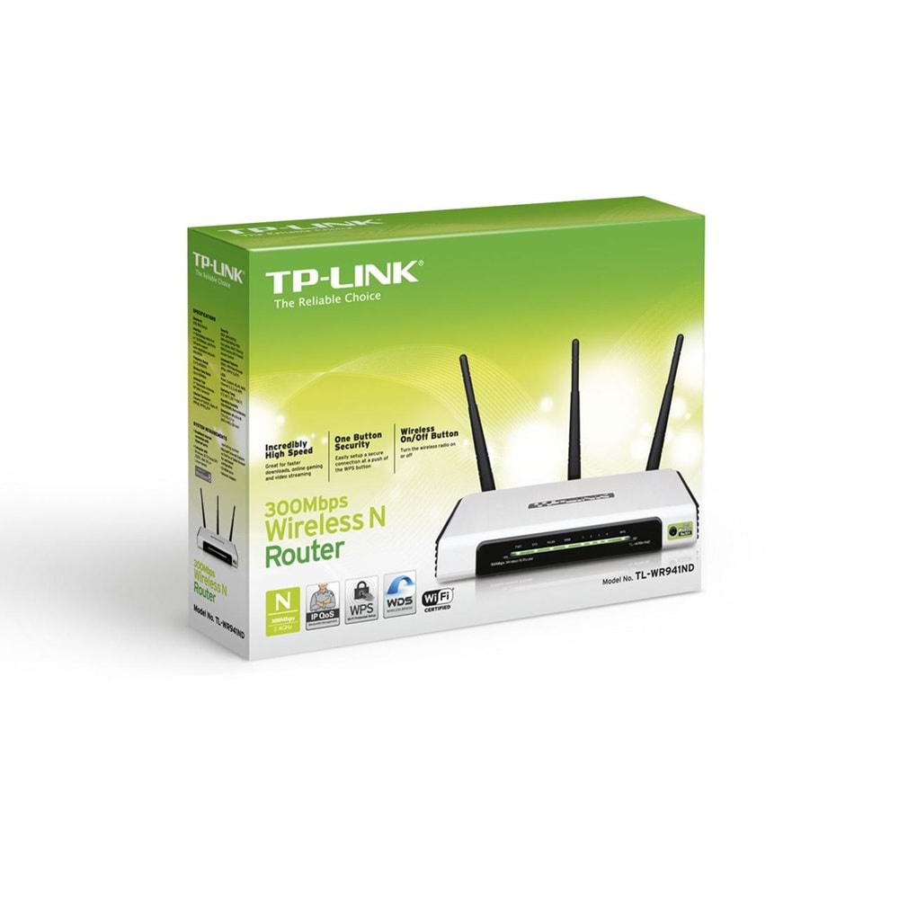 TP-LINK TL-WR941ND 4P 300Mbps Wireless N Router