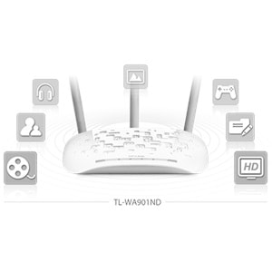TP-LINK TL-WA901ND 1Po 300Mbps Wireles AccessPoint