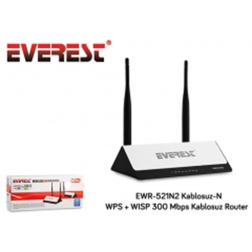 Everest EWR-521N 300Mbps Wfi Acc P+Repeater+Bridge