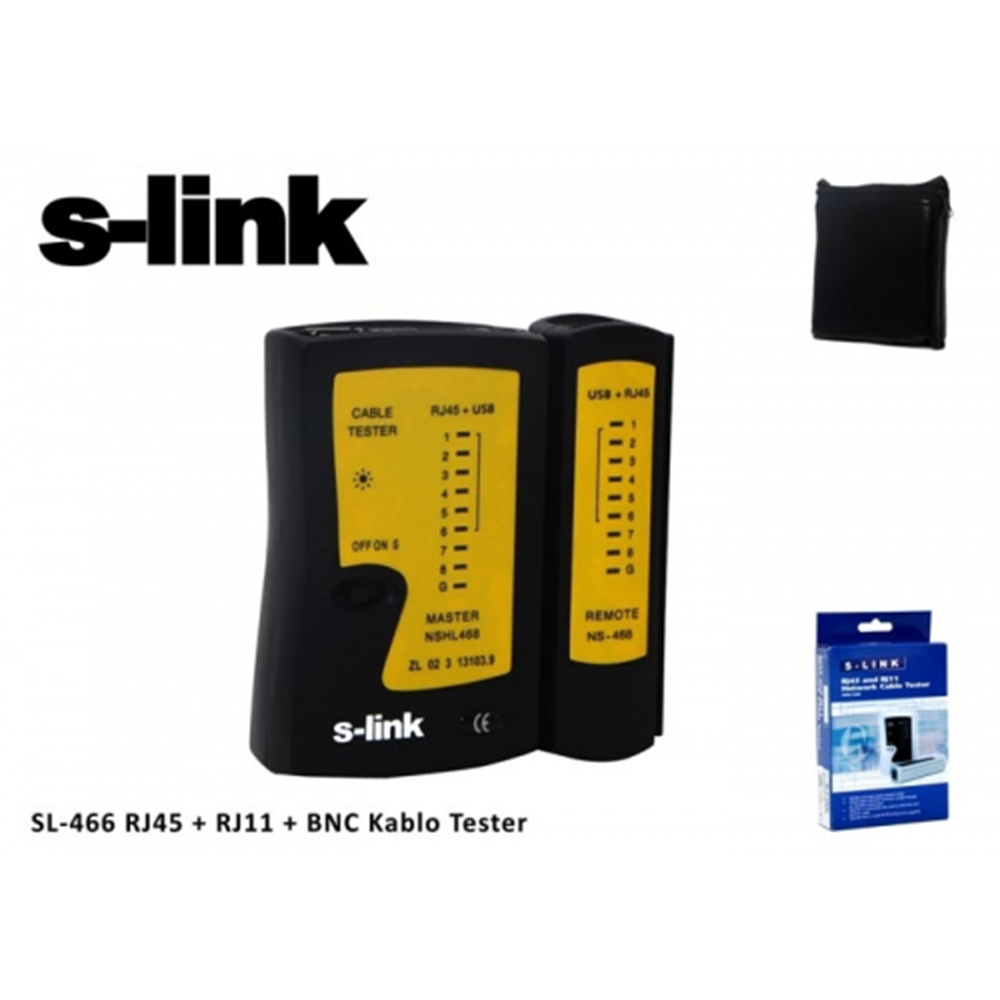 KABLO TESTER RJ45+USB KABLO TEST CİHAZI (SL-470)