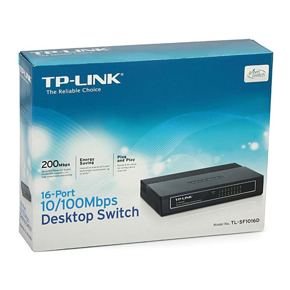 TP LİNK TL-SF1016D 16 PORT 10/100 SWİTCH