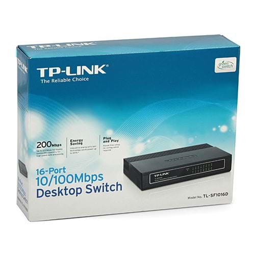 TP LİNK TL-SF1016D 16 PORT 10/100 SWİTCH